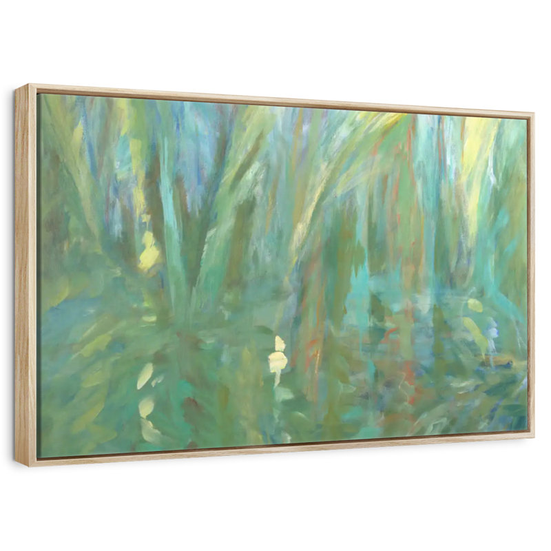 Diptyque des alizés II, Cadre flottant en bois naturel, 25 po x 17 po