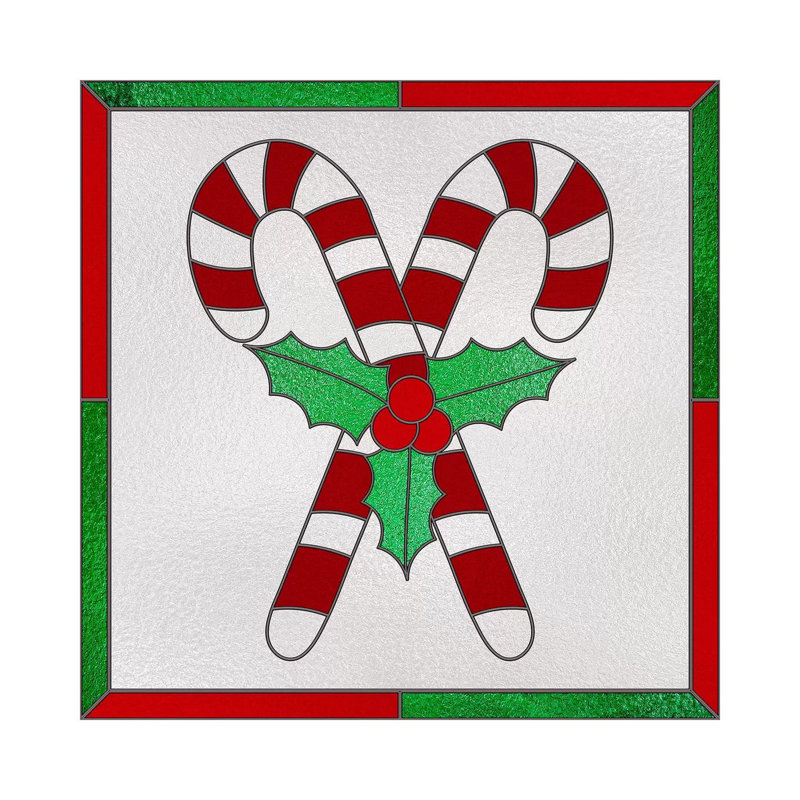 Peppermint Joy by 5by5collective - Wrapped Canvas Print, 30.48 cm H x 30.48 cm W