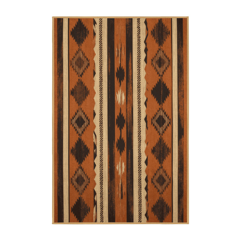Earthbound Geometry Rug, Rectangle 3' x 5'