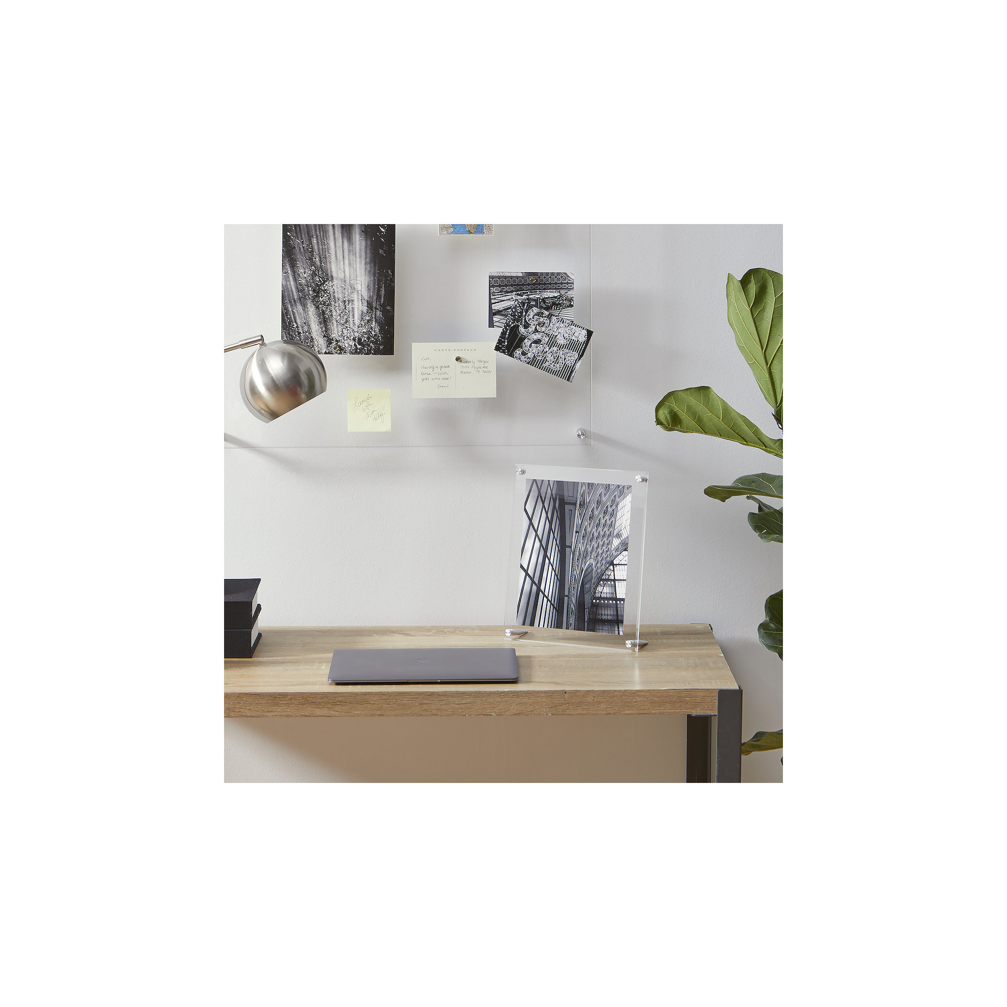 Cateno Tabletop Reversible Picture Frame, Silver, 8" x 10"
