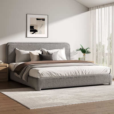 Hayden Boucle Upholstered Platform Bed