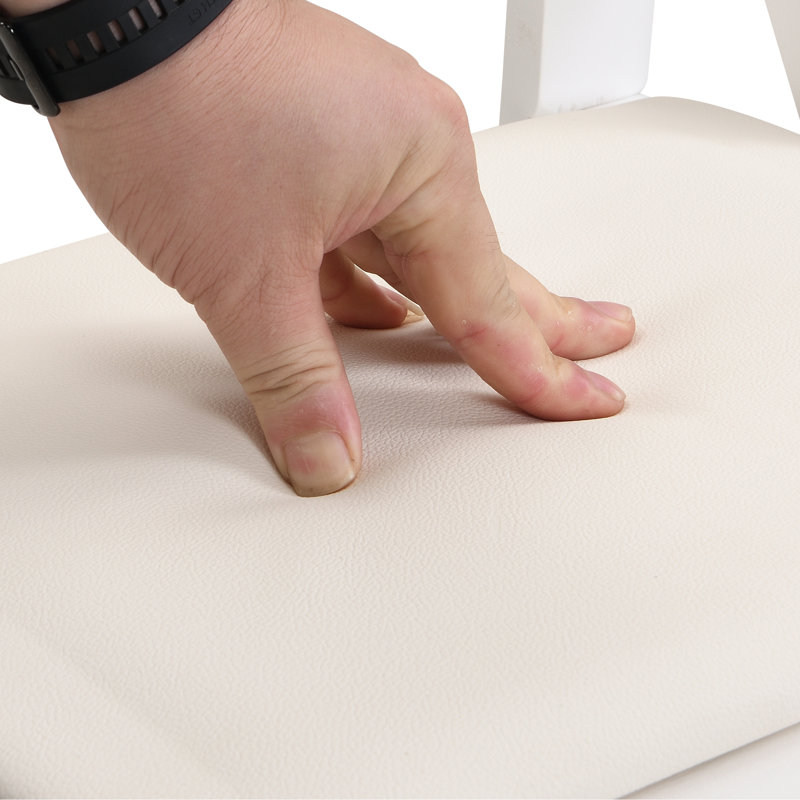 Chaise pliante rembourrée, Blanc