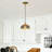 1 - Light Dome Stained Glass Pendant Light Tiffany-Style Single Light