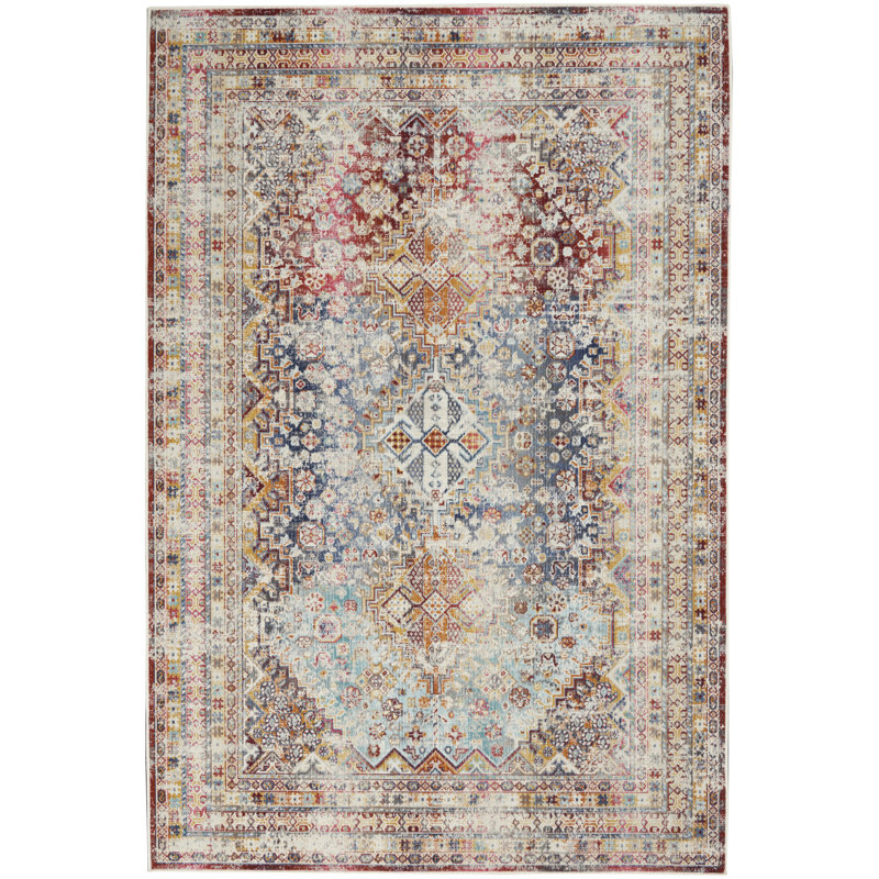 Oriental Indoor Rug, Rectangle 4' x 6'