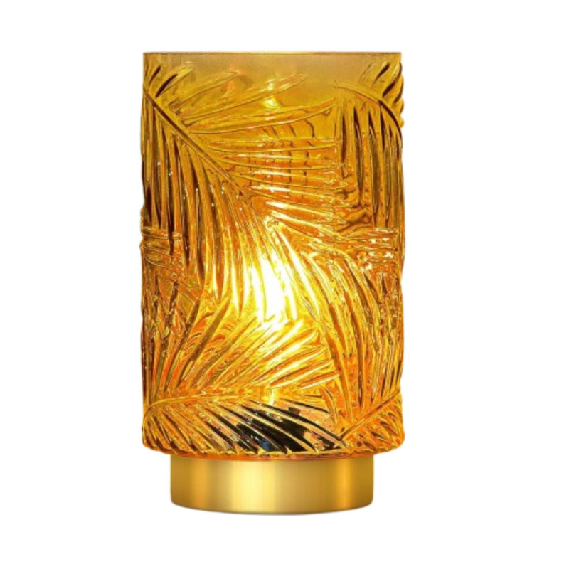 Lampe de table à pile avec minuterie S - jaune