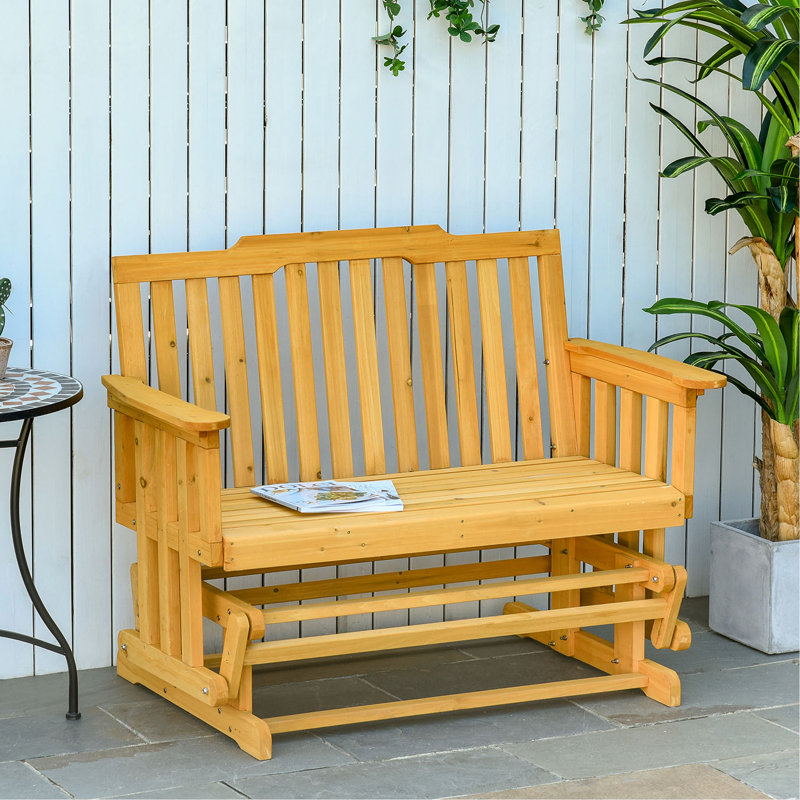 Banc oscillant pour 2 personnes Outsunny