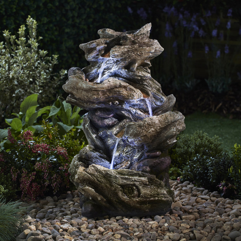 Dakota Fields 3L Weather Resistant Poly Stone Fountain