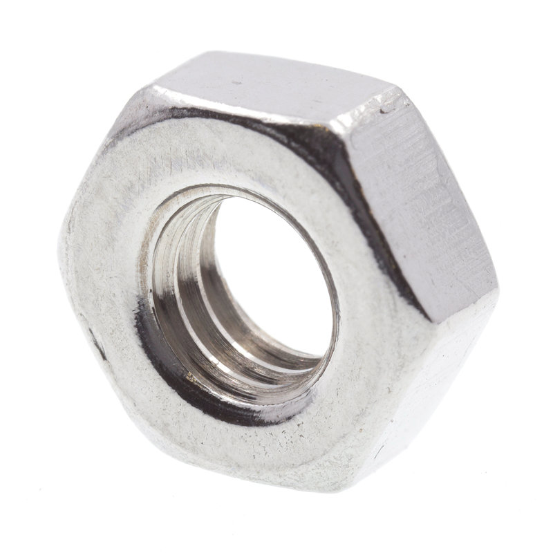 Écrous hexagonaux à vis mécanique, métriques, M4-0.70, acier inoxydable de qualité A2-70 (paquet de 25), Acier inoxydable