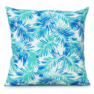 Tifany Floral Green Square Pillow Cover