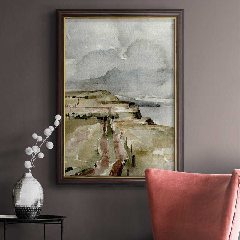 Rainy Coast I, toile encadrée de qualité supérieure - prête à être accrochée, H 20 po x l 16 po x P 2,5 po