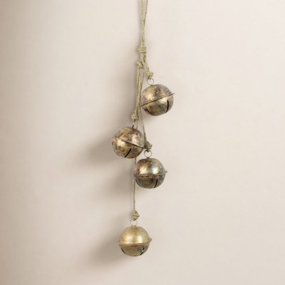 Hanging Bell String Holiday Accent