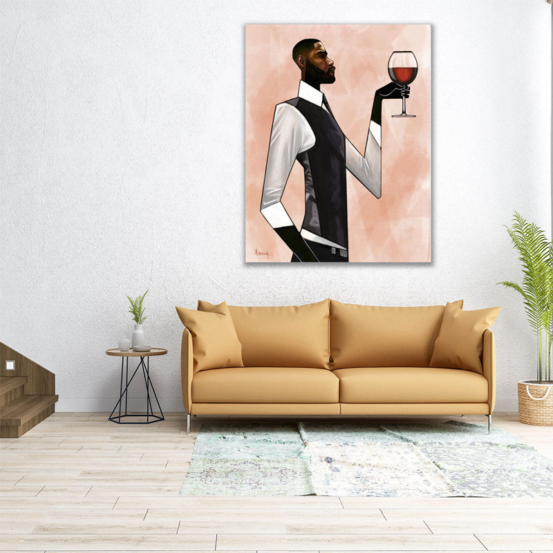 Toast-Man - reproduction d'art sur toile, H 30 po x l 24 po