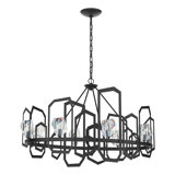 Gatsby 8 - Light Unique Wagon Wheel Chandelier