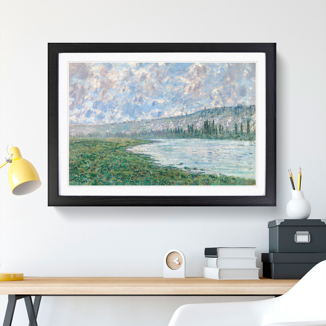 The Seine at Vetheuil by Claude Monet - Picture Frame Painting