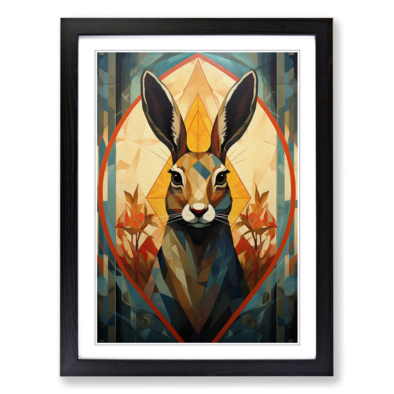 Hare Geometric No.2 - Framed Print