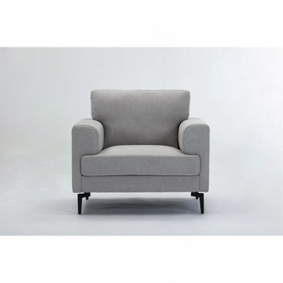 Chaise en lin gris clair