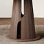 Minimalist Round Dining Table with Rock Panel-107150362
