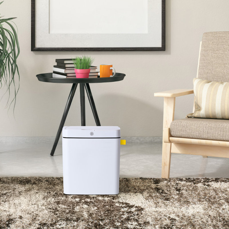 3-Mode Motion Sensor Trash Can (Battery-Powered), 15 Gallons