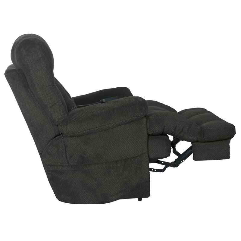 Fauteuil de massage inclinable et chauffant Sterling Power, Polyester gris