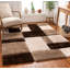 Tapis à poil long brun / gris Cobina-37328455