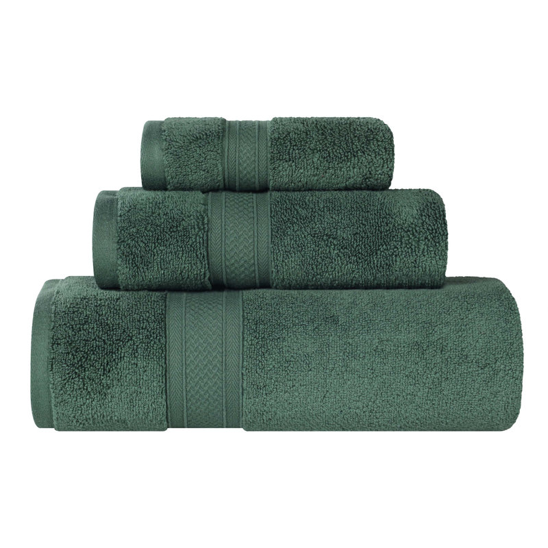 Ensemble de serviettes de salle de bain Menelaus, Vert forêt
