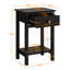 40cm W Solid Wood Bedside Table-1691560813