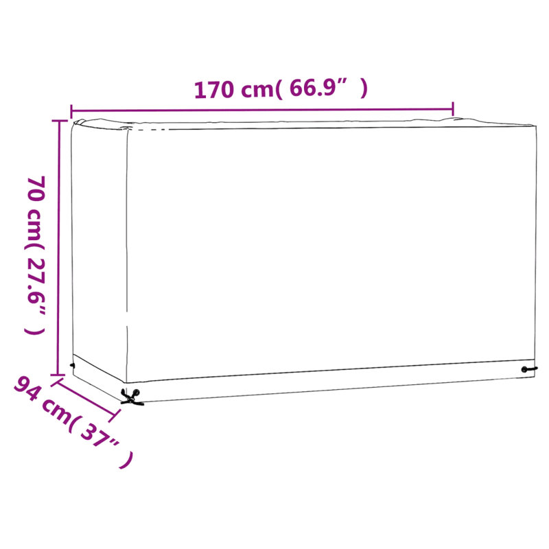 Vidaxl Outdoor Patio Table Cover