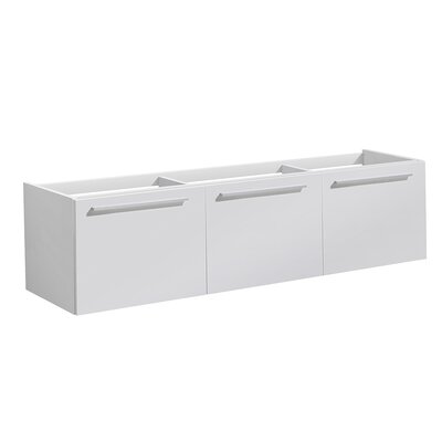 Vista Wall Hung 59"" Single Sink Bathroom Vanity Base Only -  Fresca, FCB8093WH