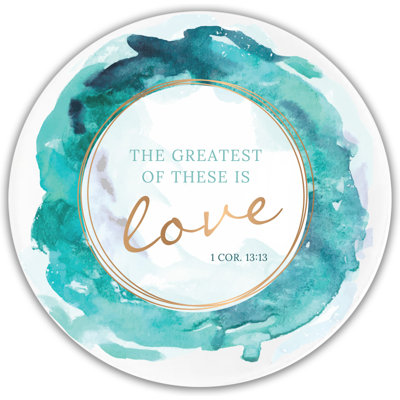 Glass Coaster Greatest Of These Is Love