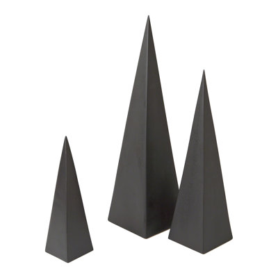 Fisher 3-Piece Ceramic Abstract Sculpture Set