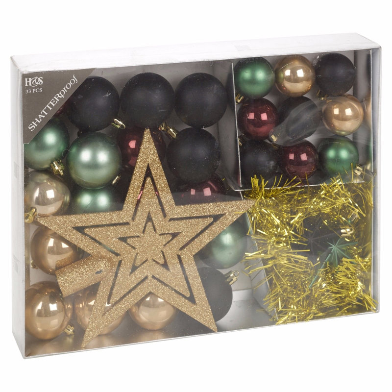25cm Astrology & Stars Bauble, Blackcurrant
