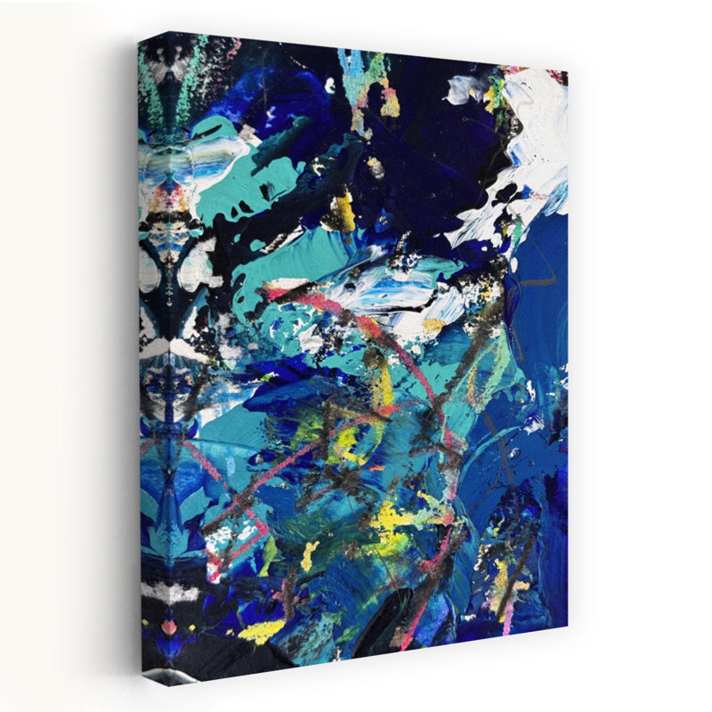 Art contemporain, art contemporain abstrait, H 60 po x l 40 po