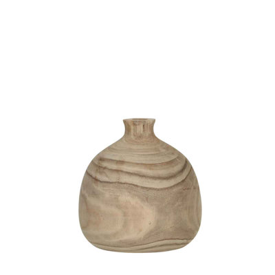 Dian Handmade Paulownia Wood Table Vase