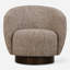 Chaise pivotante en tissu Nickson