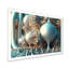«Fractal Turquoise Pastel Cosmic Architecture», reproduction d'art sur toile-1707300419-1707300416