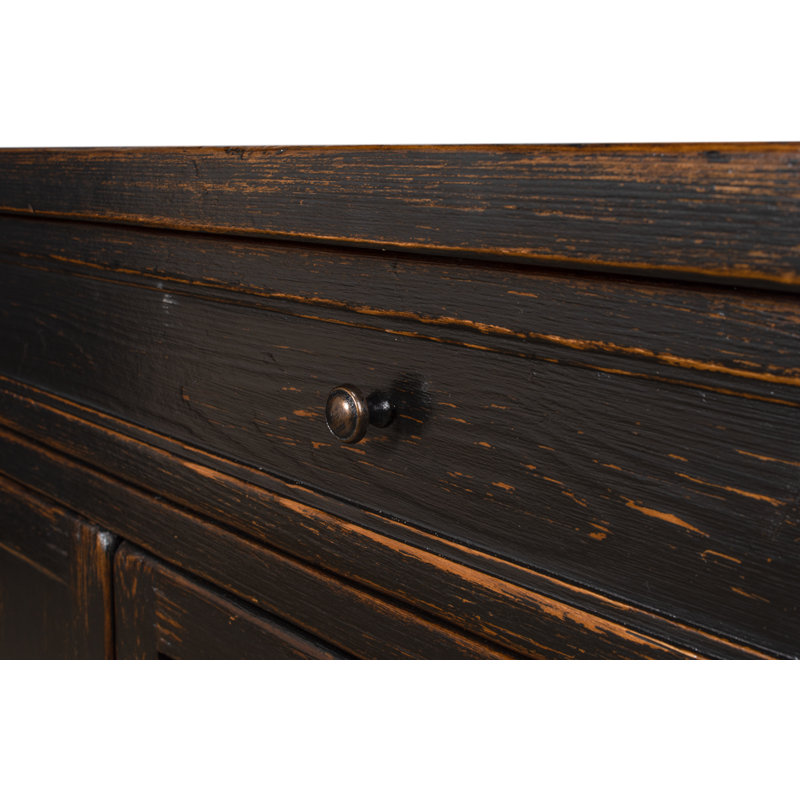 Madigan 64'' W Solid Wood Sideboard, Antique Black