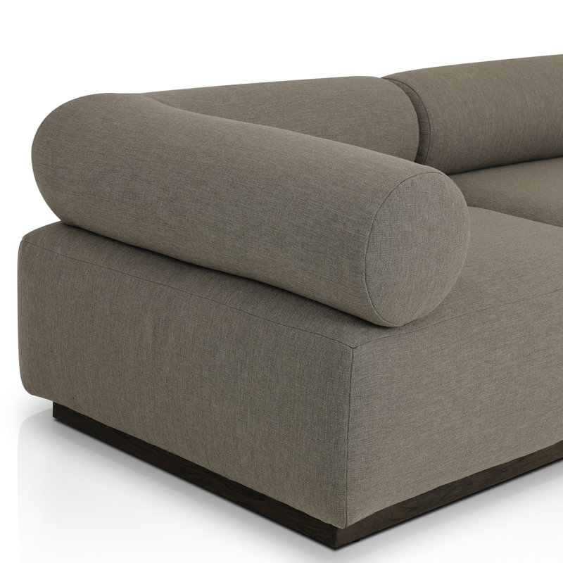 Lenox Modular Sectional, Brown Polypropylene/Olefin