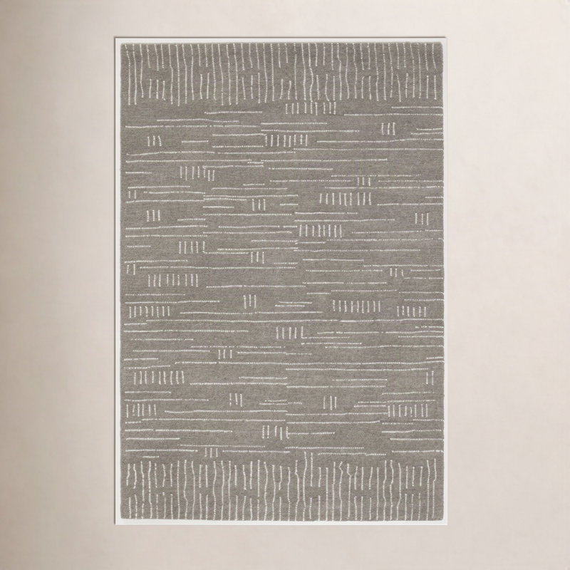 Tifton Hand Tufted Wool Zen Rug, Rectangle 7'9" x 9'9"