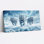«White Tiger Snow Landscape», ensemble de 1 reproduction d'art sur toile tendue sur toile