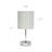Amandev Simple Designs Mini Basic Table Lamp with Drum Fabric Shade-42754657