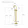Circular Single Handle Tub Faucet