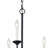 Barker 5-Light Metal Chandelier, Black