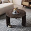 Table basse ronde ronde en bois massif Claremont-476390717
