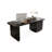 Black Rectangle Solid Wood  desk-1579663477-1579663479
