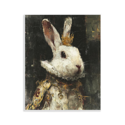 Plaque murale Regal Hare Portrait, design par Svetlana Aleynikova