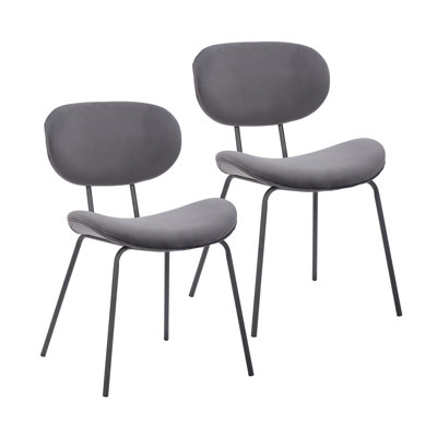 Velvet Stacking Side Chair by George Oliver