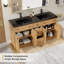 Meuble-lavabo double 60 po avec lavabo en résine 60 po Modern-2023637046-2023637044