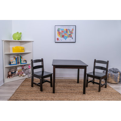 Briaroaks Kids 3 Piece Play Table and Chair Set by Harriet Bee