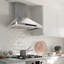 Hotte murale 29,6 po 600 CFM en acier inoxydable