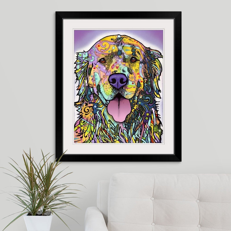 " Silence Is Golden " by Dean Russo, Black Framed, 28" H x 24" W x 1" D